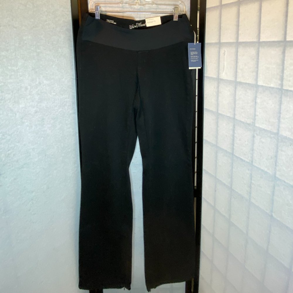 Universal Thread Black High Rise Adaptive Bootcut Jeans 14 NWT Stretch Denim